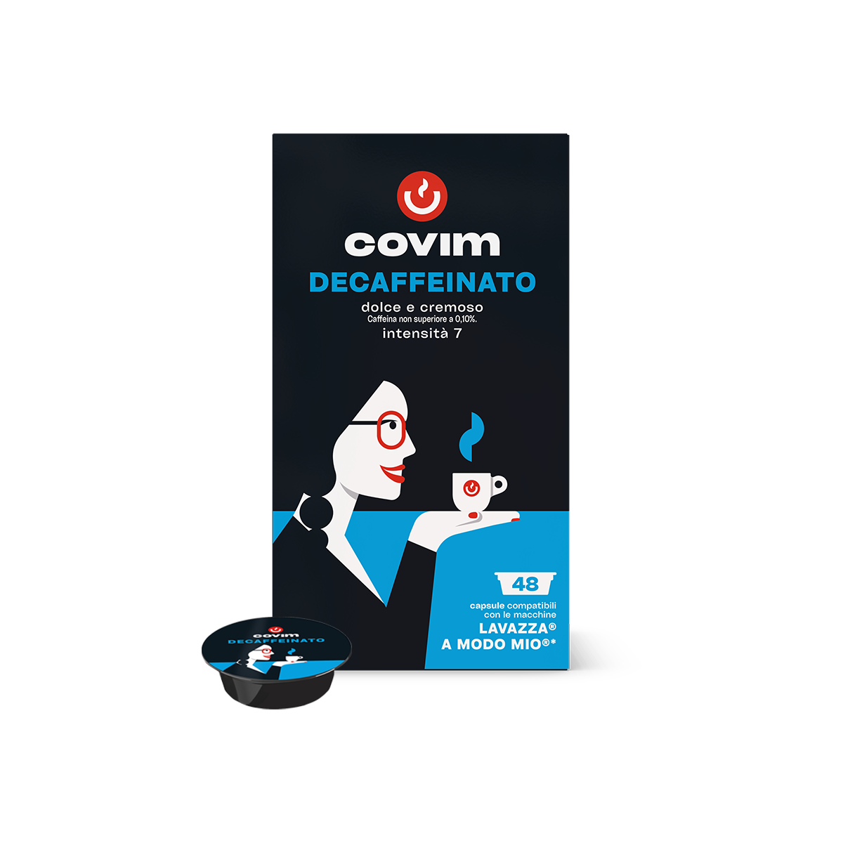 Capsule compatibili A Modo Mio® Decaffeinato